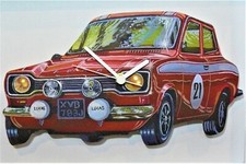 escort wall hanging clock frd escort rally car escort