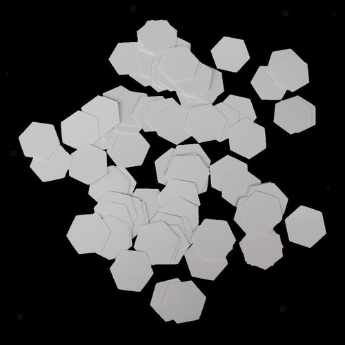 100 pieces hexagon blank paper - 100,