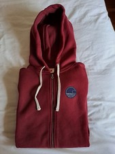 MEN'S HOODIE SOULCAL & CO BURGUNDY FULL ZIP SMALL SIZE EXCELLENT