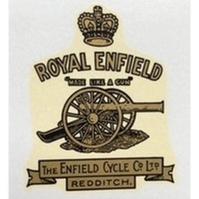 ROYAL ENFIELD head/seat badge.