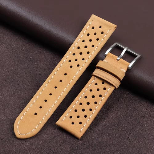 Genuine leather racing watch - leather,