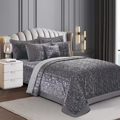 Quilted bedspread throw 3pcs - throw,