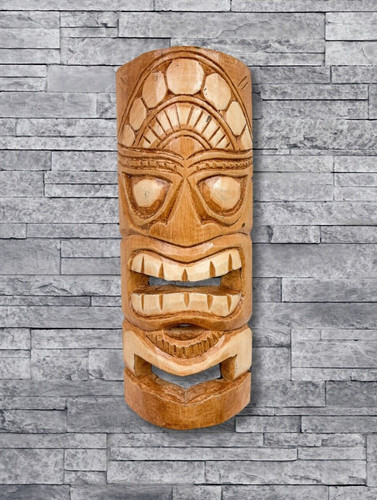 Wall hanging tiki mask - wall,