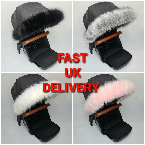 Pram fur hood trim accessories - fur,