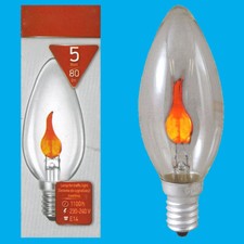 4x 5W Clear Flicker Flame