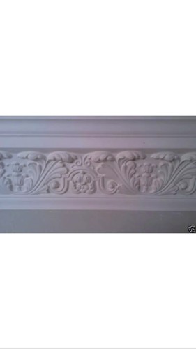 Plaster coving large ancathus - plaster,