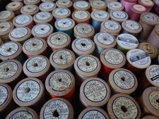 77 Vintage Wooden Thread Reels
