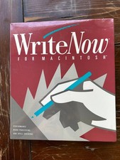 Write Now for Macintosh vintage software for Apple Macintosh. New factory sealed