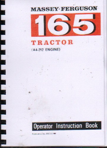 Massey ferguson 165 tractor - ferguson, "165"
