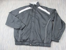 Sunderland Of Scotland Jacket Mens Medium Black Logo Full Zip Golf Windbreaker