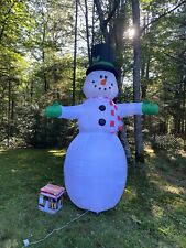 Gemmy Inflatable 10ft 2020 Christmas Inflatable Snowman With RARE FACTORY DEFECT