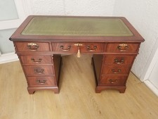 4x2ft VINTAGE GREEN LEATHER