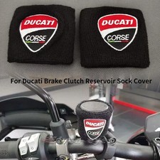 Motorcycle Brake Clutch Reservoir Sock Cover For Ducati Corse Panigale Black Set