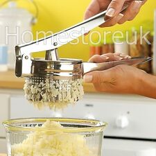 STAINLESS STEEL HAND HELD POTATO RICER MASHER VEGETABLE FRUIT JUICER PUREE