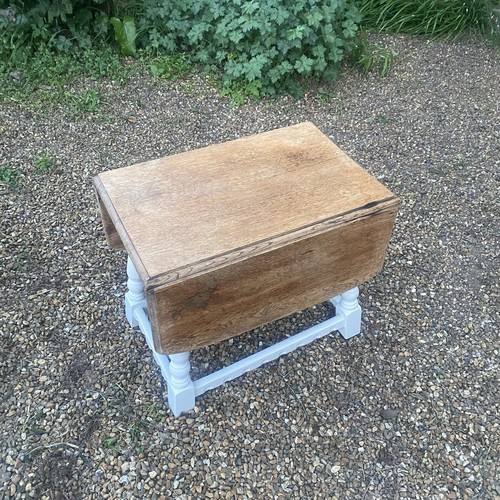 Vintage small solid oak - vintage, swivel