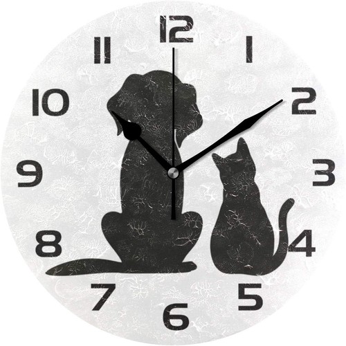 Dog cat themed silent wall - silent,