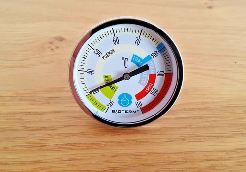 Distillation thermometer from