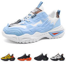 Men Lace Up Fashion Sports Trainers Casual Chunky Hip-Hop Platform Chunky Shoes