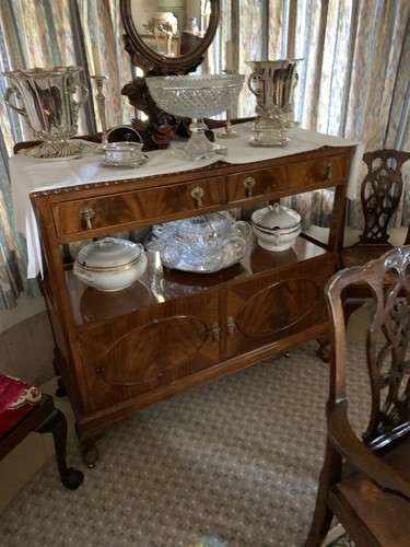 Mahogany chippendale revival - mahogany,
