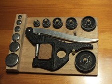 Watch Crystal / Case Back Press Set + Dies. Vintage Watchmaker Tool