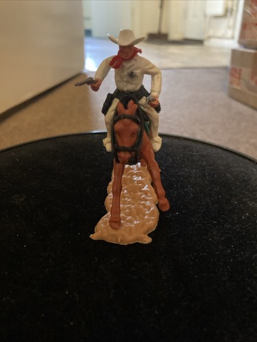Vintage timpo mounted cowboy - vintage,