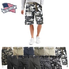 Mens Twill Cargo Shorts with