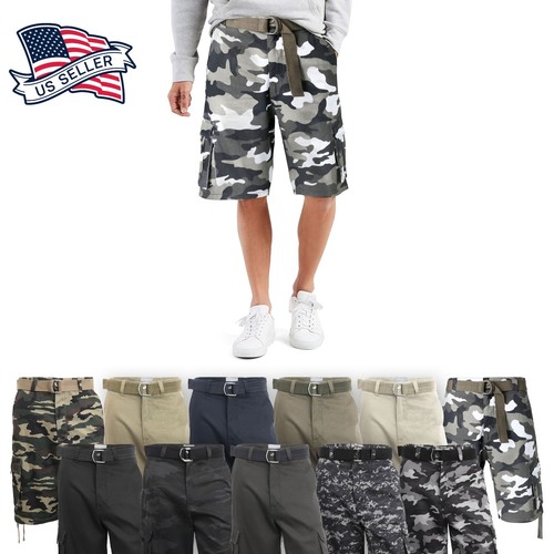 Mens twill cargo shorts - mens,