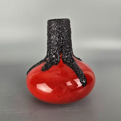 West german fat lava vase - lava,