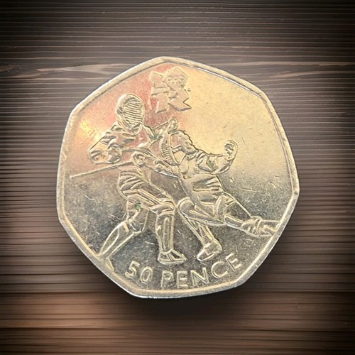 Rare fifty pence - fifty, coin