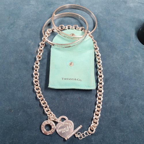 925 silver heart tag necklace - 925,