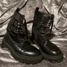 Black Studded Boots Size 6