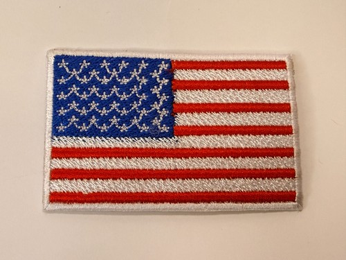 Usa flag embroidered iron - usa,