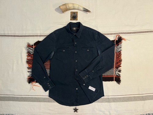 Rrl western shirt black - shirt,