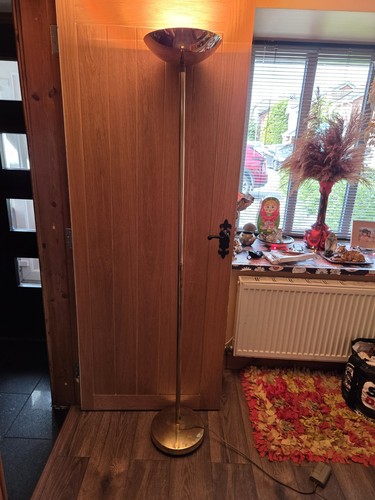 Vintage brass floor light - floor,