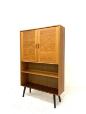 Vintage Retro Mid Century Danish 1960s Teak Modernist Bookcase Wall Cabinet