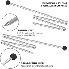 Family Beach Tent Sunshade Lightweight Sun Shade Tent W/ Sandbag anchors legs