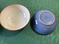 DENBY BLUE CEREAL/ SOUP BOWLS