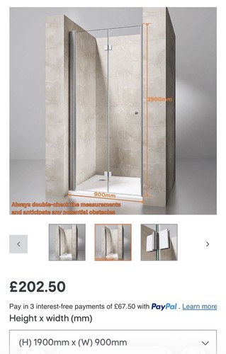 Pivot bifold shower enclosure - shower,