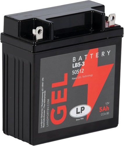 Motorbike lb5 gel battery - lp,