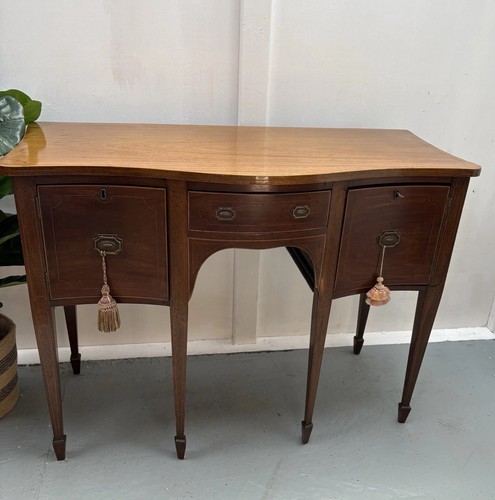 Georgian mahogany serpentine - mahogany,