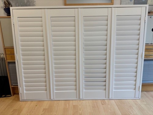 Window shutters white - -new, by