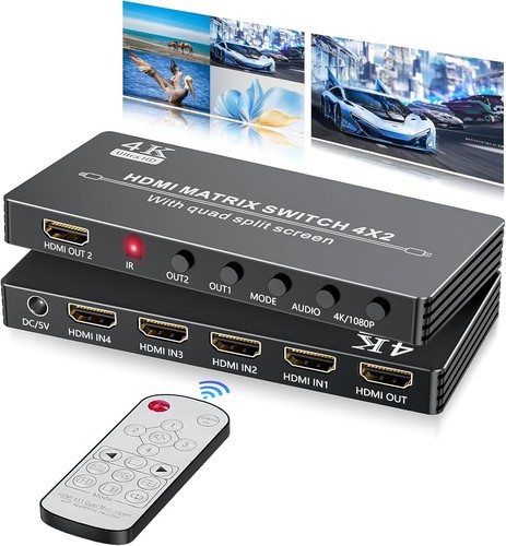 Hdmi multiviewer switch - 4k,