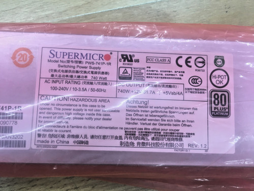 Supermicro albecom pws 741p - albecom, pws-741p-1r