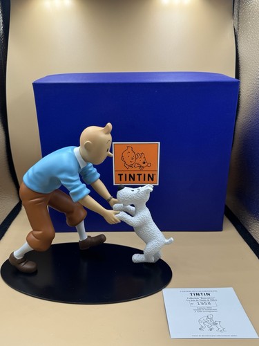 Tintin and snowy - snowy, resin