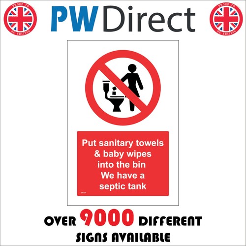 Sign sanitary towels baby - sign,