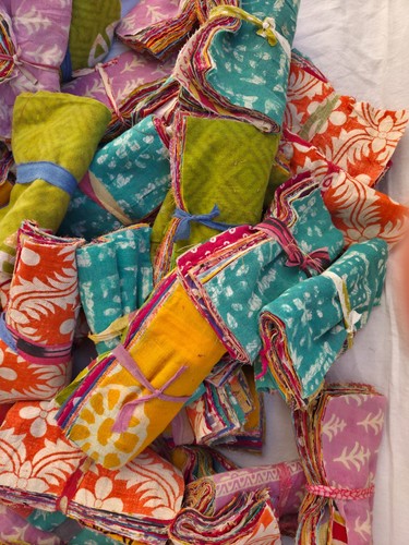 Vintage kantha cotton sari - kantha,
