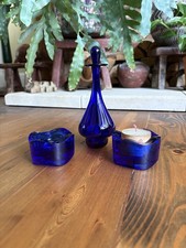 Vintage Bristol glass Cobalt