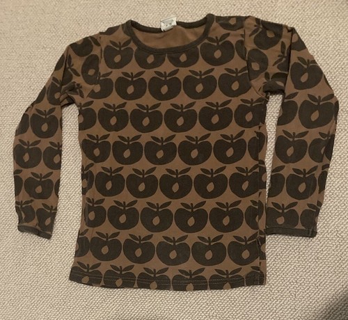 Smafolk brown apple top - apple, 4-5yrs