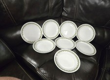 Vintage Corelle Spring Blossoms Crazy Daisy Set of 9 Luncheon Plates 8.5"