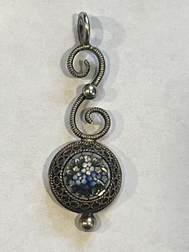 Vintage micro mosaic sterling - micro,